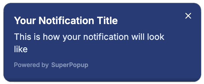 SuperPopup Simple Text