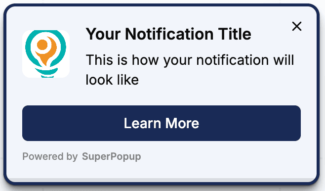 SuperPopup Single Button
